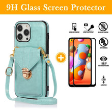 Load image into Gallery viewer, Snap Crossbody Card Wallet Leather Case For iPhone 11 ProMax