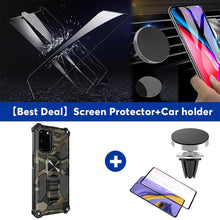 Load image into Gallery viewer, Camouflage Luxury Armor Shockproof Case With Kickstand For Samsung Galaxy S20