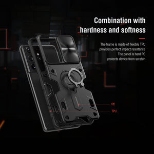 [ rhinocéros noir ] Luxury Sliding Lens Protection du porte-bague pour Samsung S21ULTRA 5G