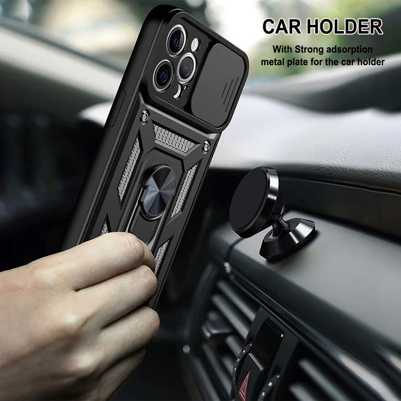 Luxury Lens Protection Vehicle-mounted Shockproof Case For iPhone