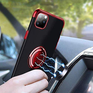 2020 Transparent Colorful Magnetic Ring Holder Phone Case For iPhone 6/6s