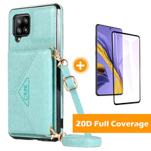 Load image into Gallery viewer, Triangle Crossbody Multifunctional Wallet Card Leather Case For Samsung Galaxy A12