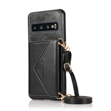 Load image into Gallery viewer, Triangle Crossbody Multifunctional Wallet Card Leather Case For Samsung S10Plus