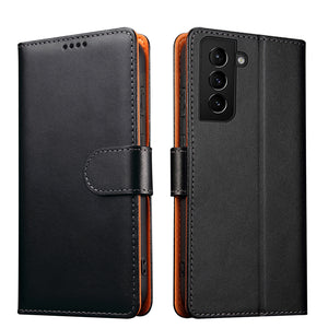Two-Color Wallet Phone Case For Samsung S21/S21+/S21Ultra