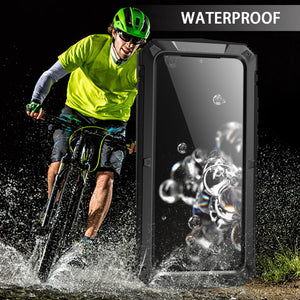ン Samsung S20 Series ン Luxury Doom Armor Waterproof Metal Aluminium Kickstand Phone Case