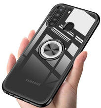 Charger l&#39;image dans la galerie, Porte-bague magnétique coloré transparent pour Samsung Galaxy A21