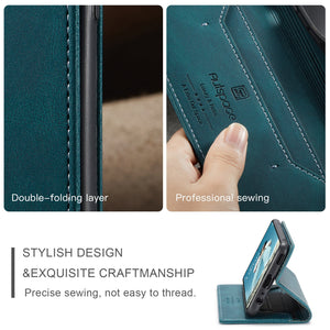 RFID Blocking Anti-theft Swipe Card Wallet Phone Case For SAMSUNG Galaxy A52