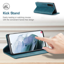 Load image into Gallery viewer, RFID Blocking Anti-theft Swipe Card Wallet Phone Case For SAMSUNG Galaxy S21 5G