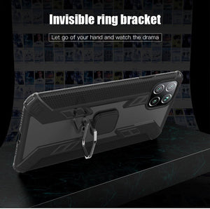 Warrior Style Magnetic Ring Kickstand Phone Cover For Huawei P40 Lite
