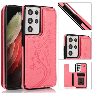 New Luxury Wallet Phone Case For Samsung Galaxy S21 Ultra 5G