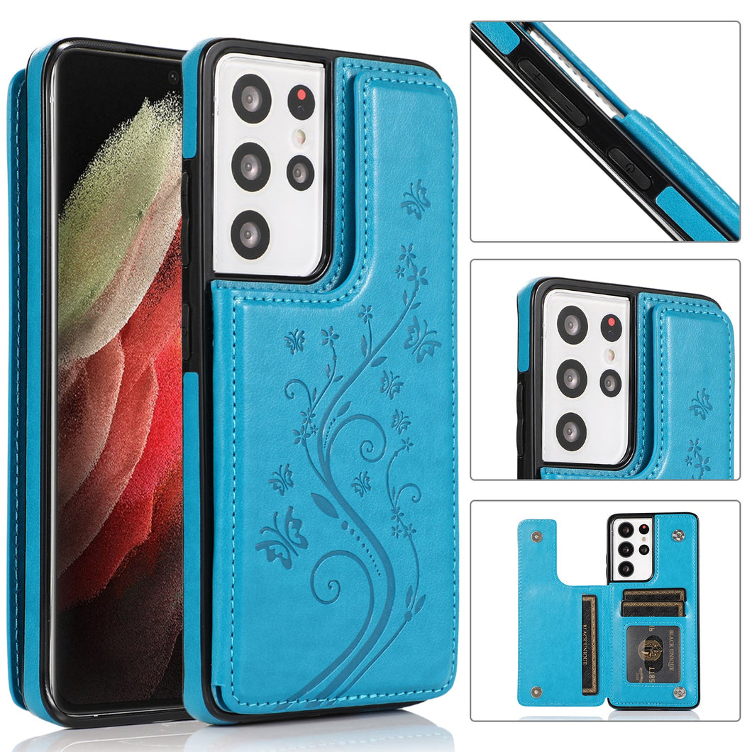 New Luxury Wallet Phone Case For Samsung Galaxy S21 Ultra 5G