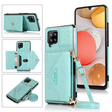 Load image into Gallery viewer, Triangle Crossbody Multifunctional Wallet Card Leather Case For Samsung Galaxy A12