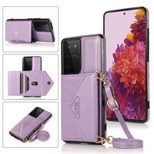 Charger l&#39;image dans la galerie, Samsung s21 Series triangle Cross Multi - function Wallet Card Cover