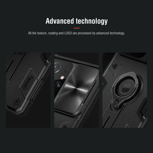 【Black rhino】Luxury Sliding Lens Protection ring holder case for Samsung S21ULTRA 5G