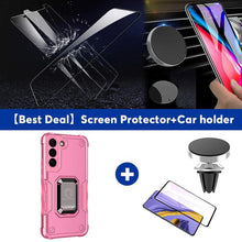 Load image into Gallery viewer, Contrast Color Ring Magnetic Holder Phone Case For SAMSUNG Galaxy S21+