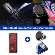 Load image into Gallery viewer, Luxury Lens Protection Vehicle-mounted Shockproof Case For Samsung A52