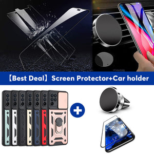 Luxury Lens Protection Vehicle-mounted Shockproof Case For Samsung A42 5G