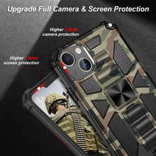 Load image into Gallery viewer, Camouflage Luxury Armor Shockproof Case With Kickstand For iPhone 13/13Pro/13ProMax/13Mini