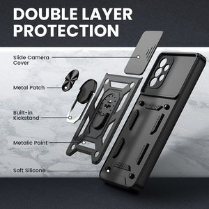 Luxury Lens Protection Vehicle-mounted Shockproof Case For Samsung A52
