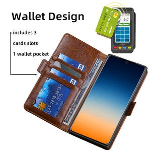 Trapezoidal Side Buckle Soft Leather Wallet cas Pour Samsung Galaxy Note8