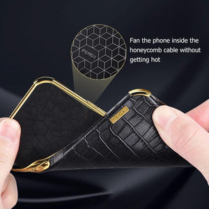 Colapachic Leather Magnetic Car Holder Phone Case For Samsung Galaxy S20 Ultra