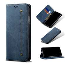 Load image into Gallery viewer, Canvas Denim Pattern Simple Card Phone Case For SAMSUNG Galaxy S21Plus