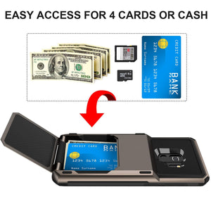 Travel Wallet Folder Card Slot Holder Case For Samsung S9Plus/S9