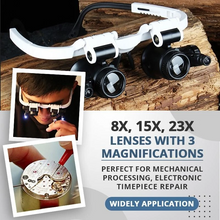 Load image into Gallery viewer, Sherum LED Glasses Magnifier