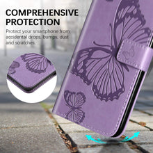 Load image into Gallery viewer, 3D Embossed Butterfly Wallet Phone Case