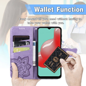 Luxury Embossed Butterfly Leather Wallet Flip Case For Samsung Galaxy S21 FE 5G
