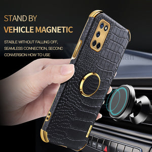 Colapachic Leather Magnetic Car Holder Phone Case For Samsung Galaxy Note20