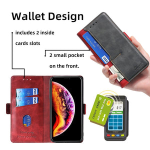 New Leather Wallet Flip Magnet Cover Case For MOTO G Pure