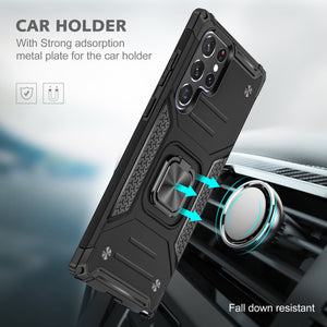 【HOT】Vehicle-mounted Shockproof Armor Phone Case  For SAMSUNG Galaxy S23ULTRA