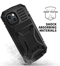 Load image into Gallery viewer, 【For iPhone 13mini】Luxury Doom Armor Waterproof Metal Aluminum Kickstand Phone Case