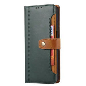 Color-blocking Card Snap Wallet Case For iPhone 13ProMax