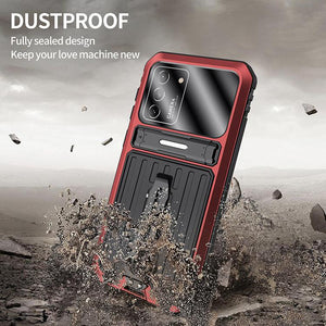 【Samsung S21 Series】Back Clip Bracket Waterproof Aluminum 360° Protective Phone Case