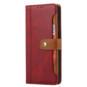 Color-blocking Card Snap Wallet Case For SAMSUNG Galaxy NOTE20 Ultra