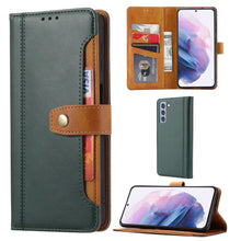 Charger l&#39;image dans la galerie, Color-blocking Card Snap Wallet Case For SAMSUNG Galaxy NOTE20 Ultra