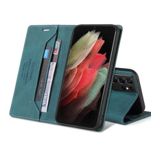Load image into Gallery viewer, High Cortex Magnetic Card Phone Case For SAMSUNG S21 Ultra