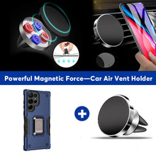 Load image into Gallery viewer, Contrast Color Ring Magnetic Holder Phone Case For SAMSUNG Galaxy S22Ultra