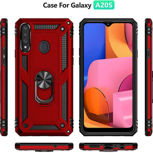 Luxury Armor Ring Bracket Phone Case For Samsung A20S-Fast Delivery