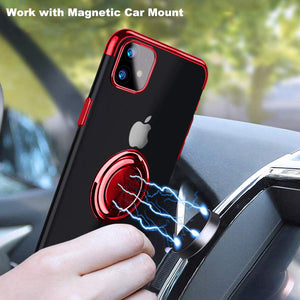Boîtier de téléphone de portefeuille magnétique coloré transparent de 2020 pour l'affaire iPhone11