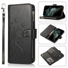 Load image into Gallery viewer, Luxury Zipper Leather Wallet Flip Multi Card Slots Case For Samsung Galaxy A40