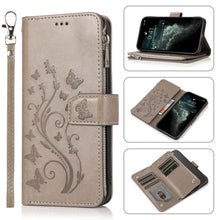 Load image into Gallery viewer, Luxury Zipper Leather Wallet Flip Multi Card Slots Cover Case For Samsung
