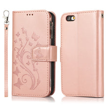 Load image into Gallery viewer, Luxury Zipper Leather Wallet Flip Multi Card Slots Cover Case For iPhone 6Plus/6S Plus