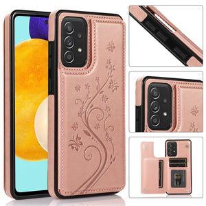 Luxury Butterfly Wallet Phone Case For Samsung Galaxy A53 5G