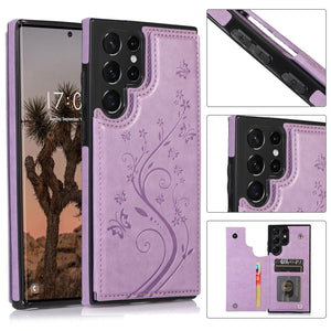 New Luxury Wallet Phone Case For Samsung Galaxy S22 Ultra 5G