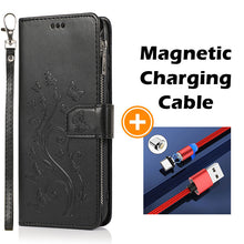 Charger l&#39;image dans la galerie, Portefeuille en cuir à fermeture à glissière de luxe Flip Multi Card Slots Cas pour Samsung Galaxy Note9