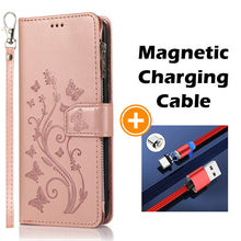 Charger l&#39;image dans la galerie, Samsung Galaxy note10plus Deluxe zip Leather Wallet Flip Multi - Card slot PHONE CASE