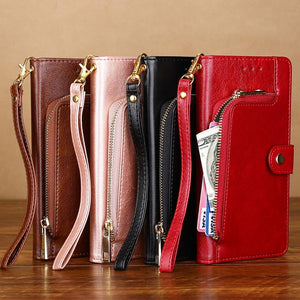 All New Multifunctional Zipper Wallet Leather Flip Case For SAMSUNG Galaxy A71